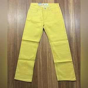 Levi’s 505 Boy’s Size 18 Regular Yellow Straight Leg Jeans